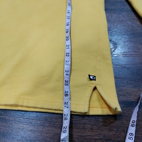 Starter Men's Cozy Stylish Yellow Crewneck Pullover Sweatshirt Size Large - Picture 10 of 10